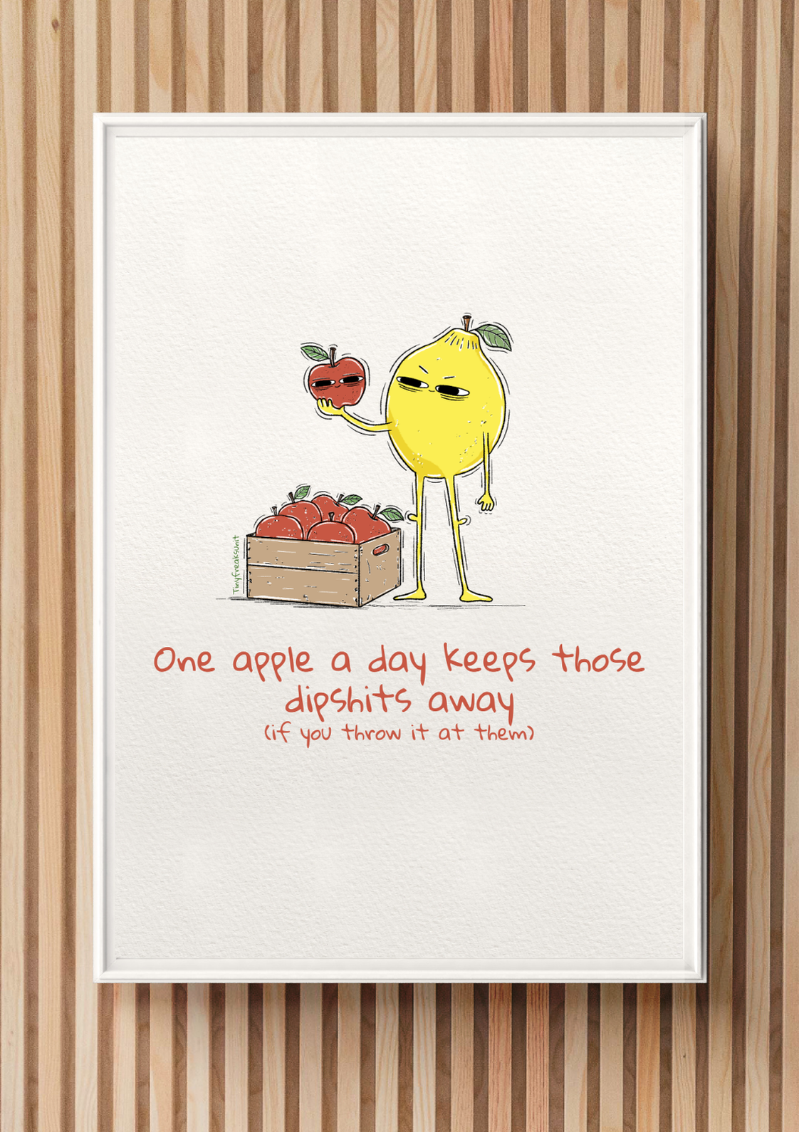 One Apple A Day Original Print