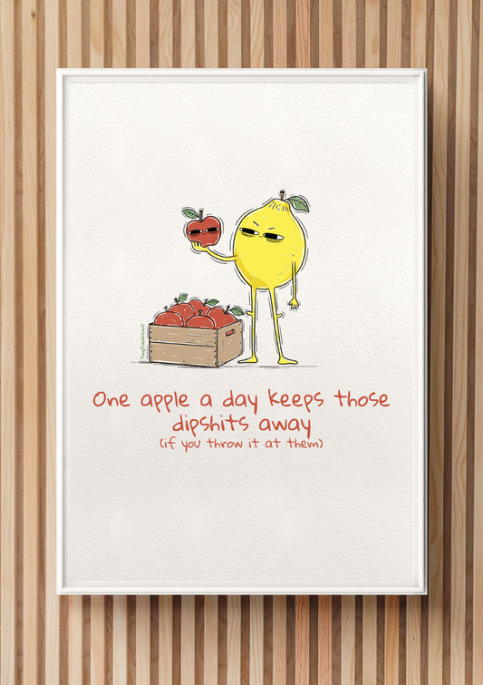 One Apple A Day Original Print