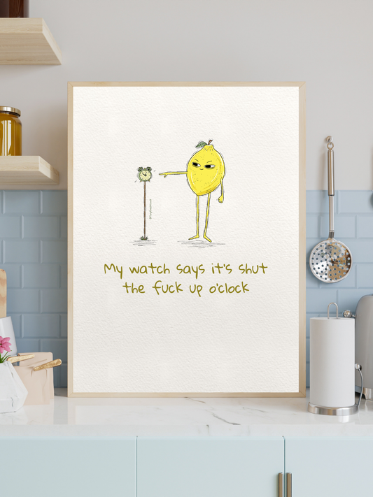 What Time Is It? Original Print