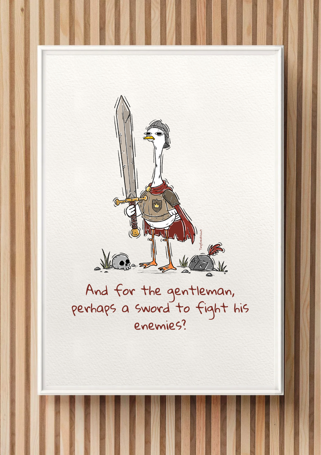 Sword For The Gentleman Original Print