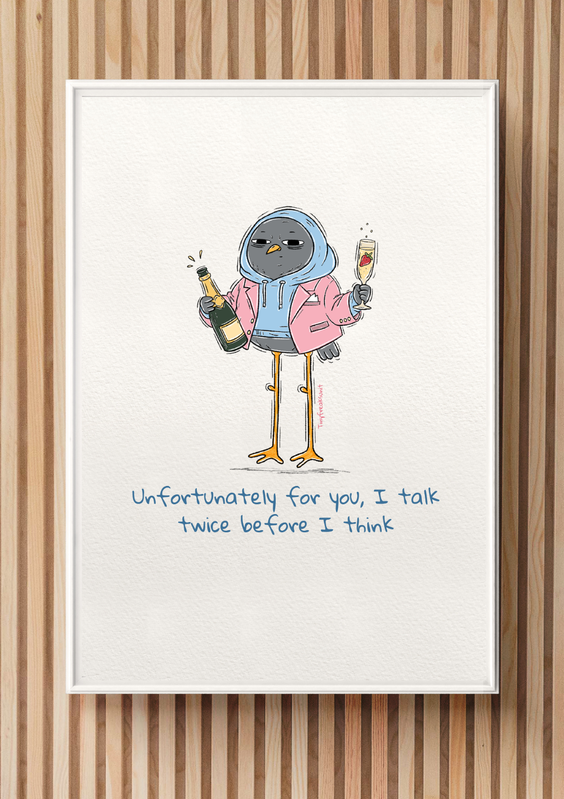 I Talk Twice Original Print