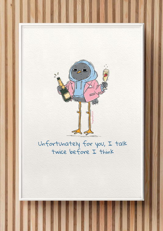 I Talk Twice Original Print
