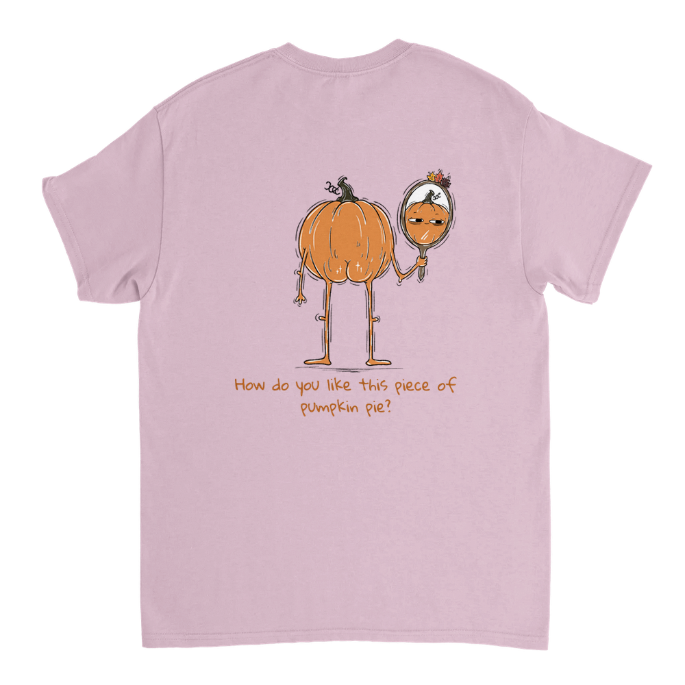Pumpkin Pie Unisex T-shirt (back design)