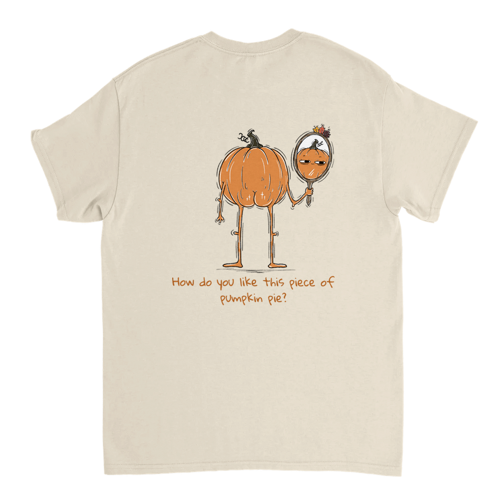 Pumpkin Pie Unisex T-shirt (back design)