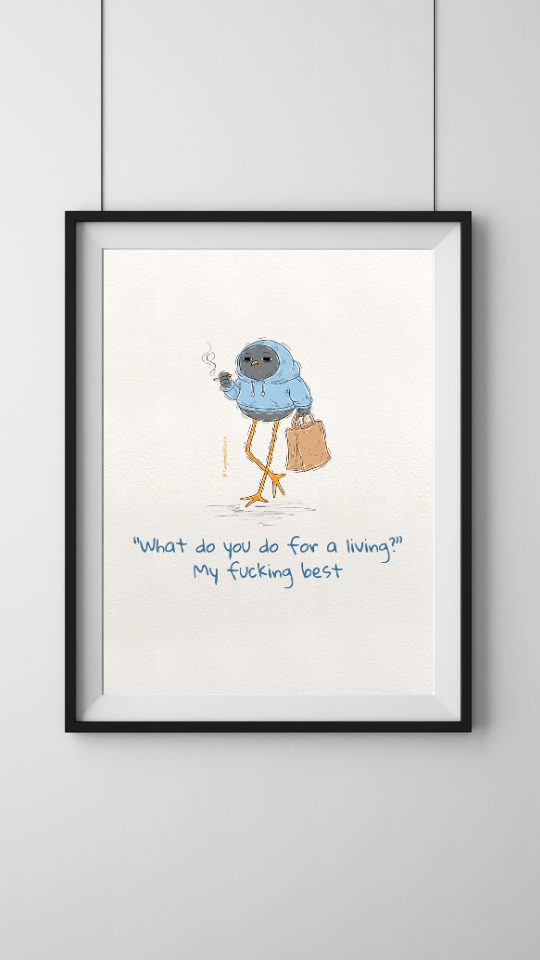 Doing My Best Original Print