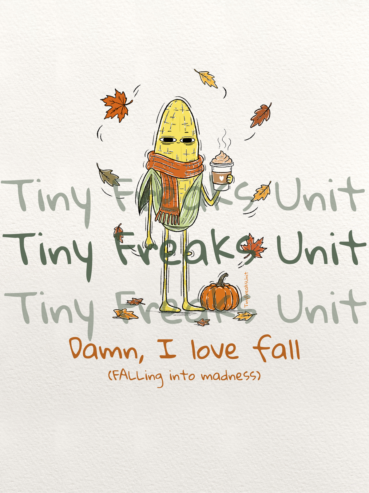 I Love Fall Original Print
