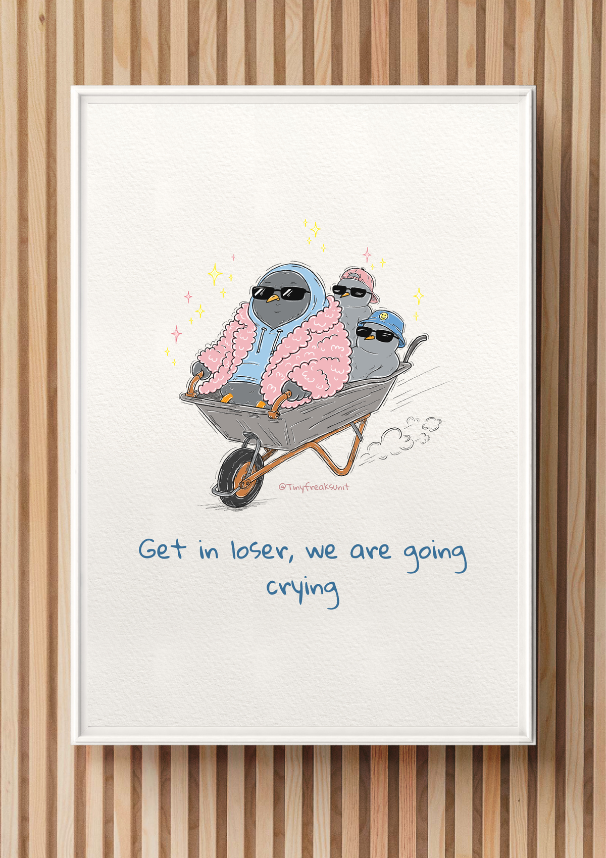 We Are Going Crying Original Print