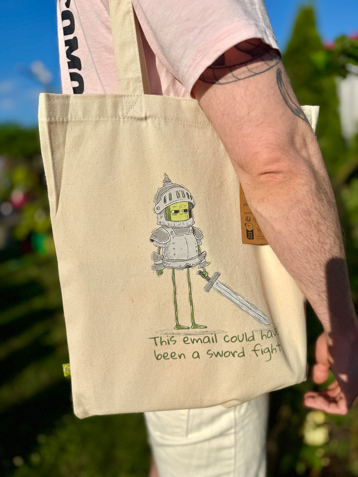 Sword Fight Tote Bag