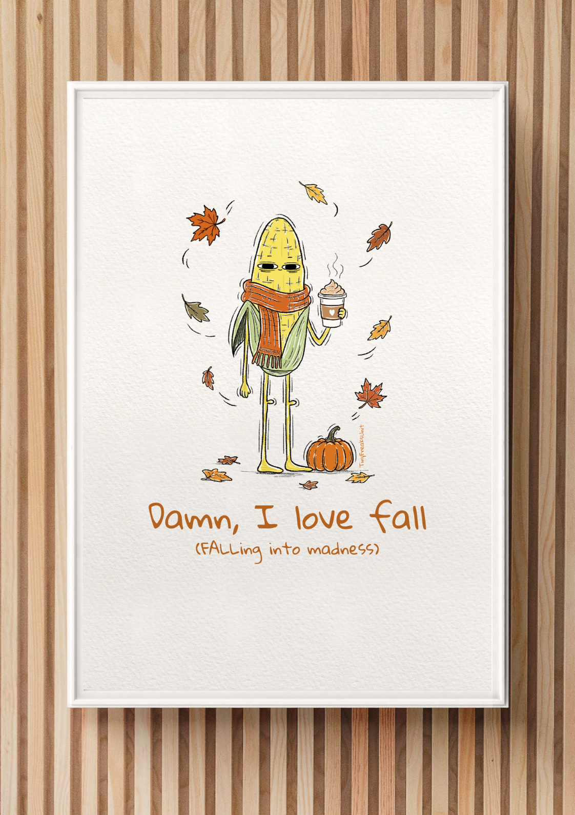 I Love Fall Original Print
