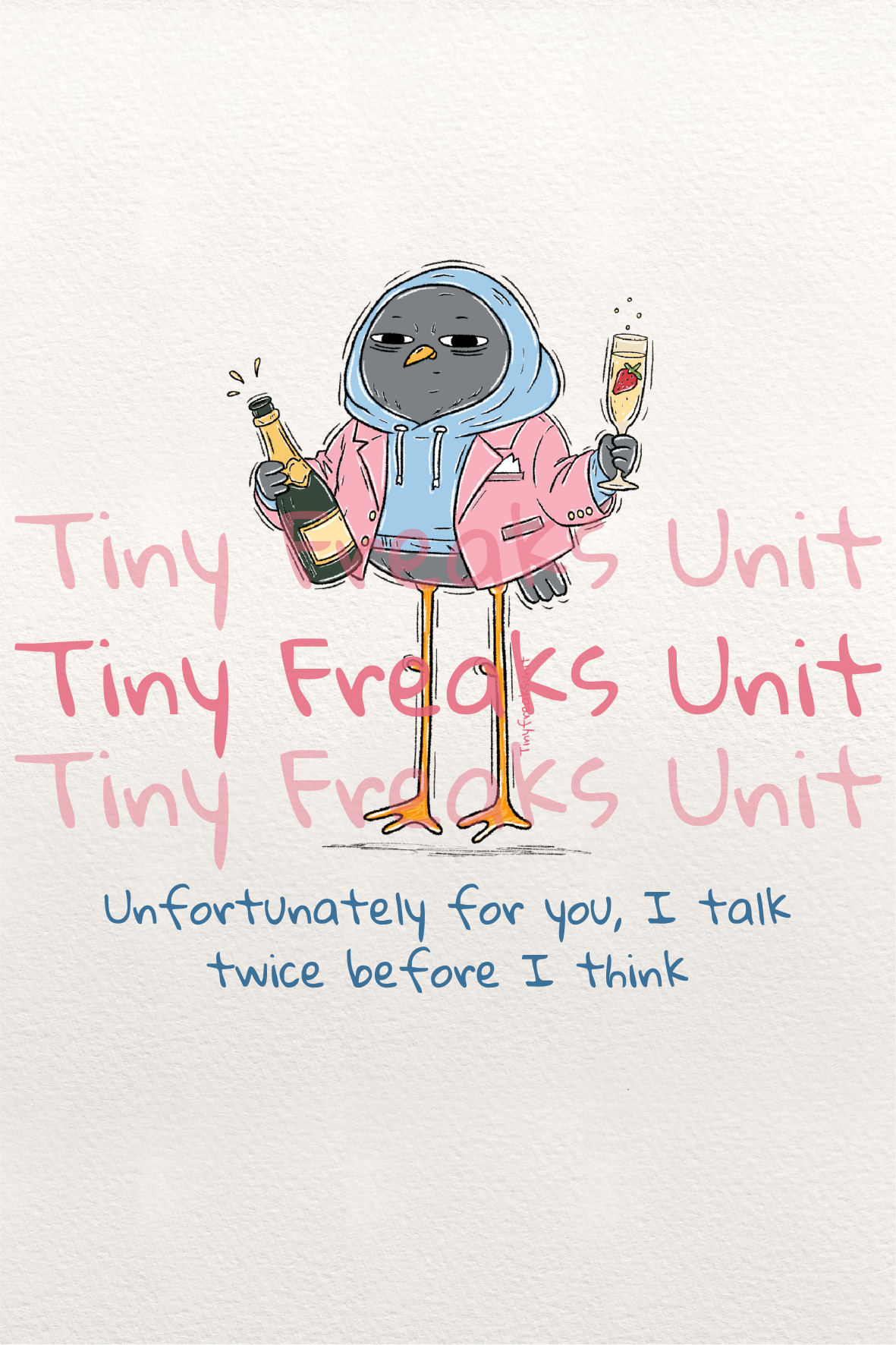 I Talk Twice Original Print
