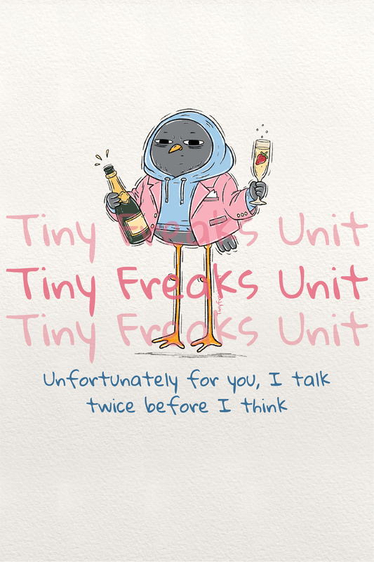 I Talk Twice Original Print