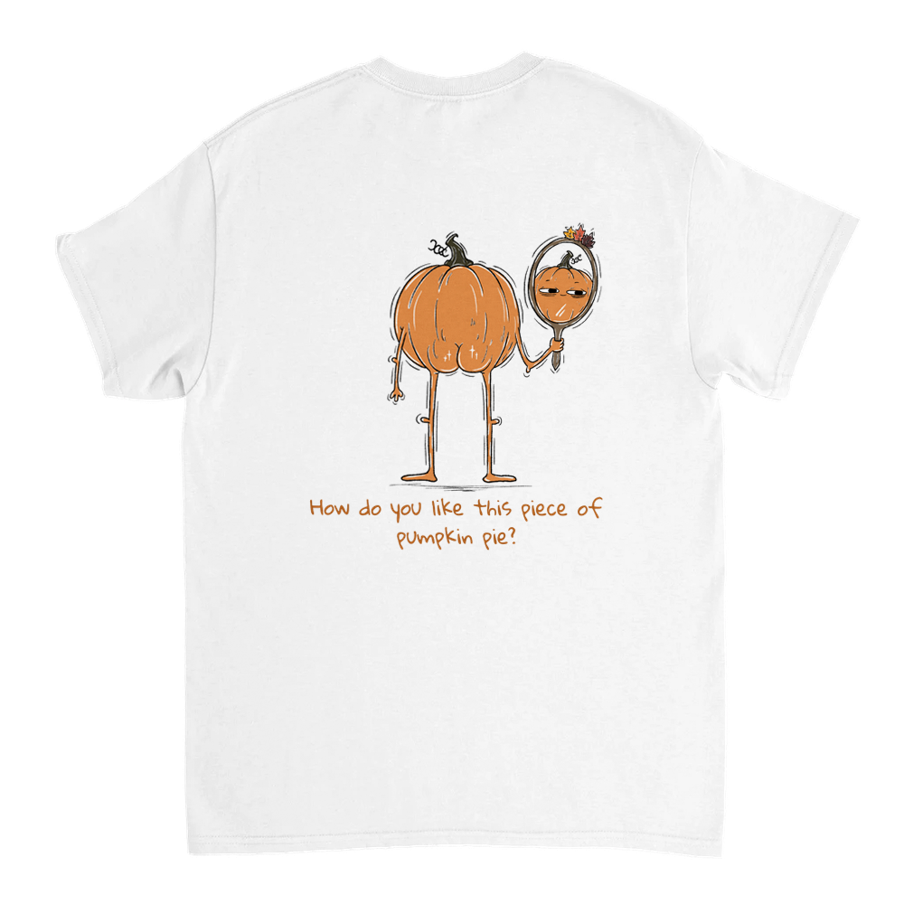 Pumpkin Pie Unisex T-shirt (back design)