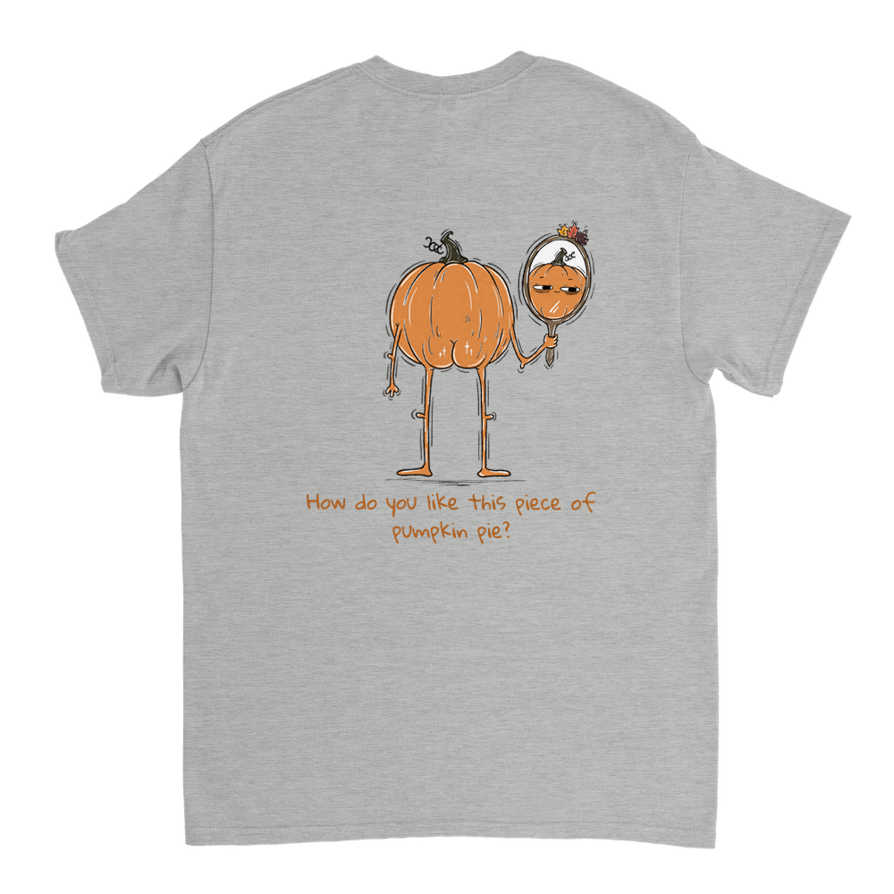 Pumpkin Pie Unisex T-shirt (back design)