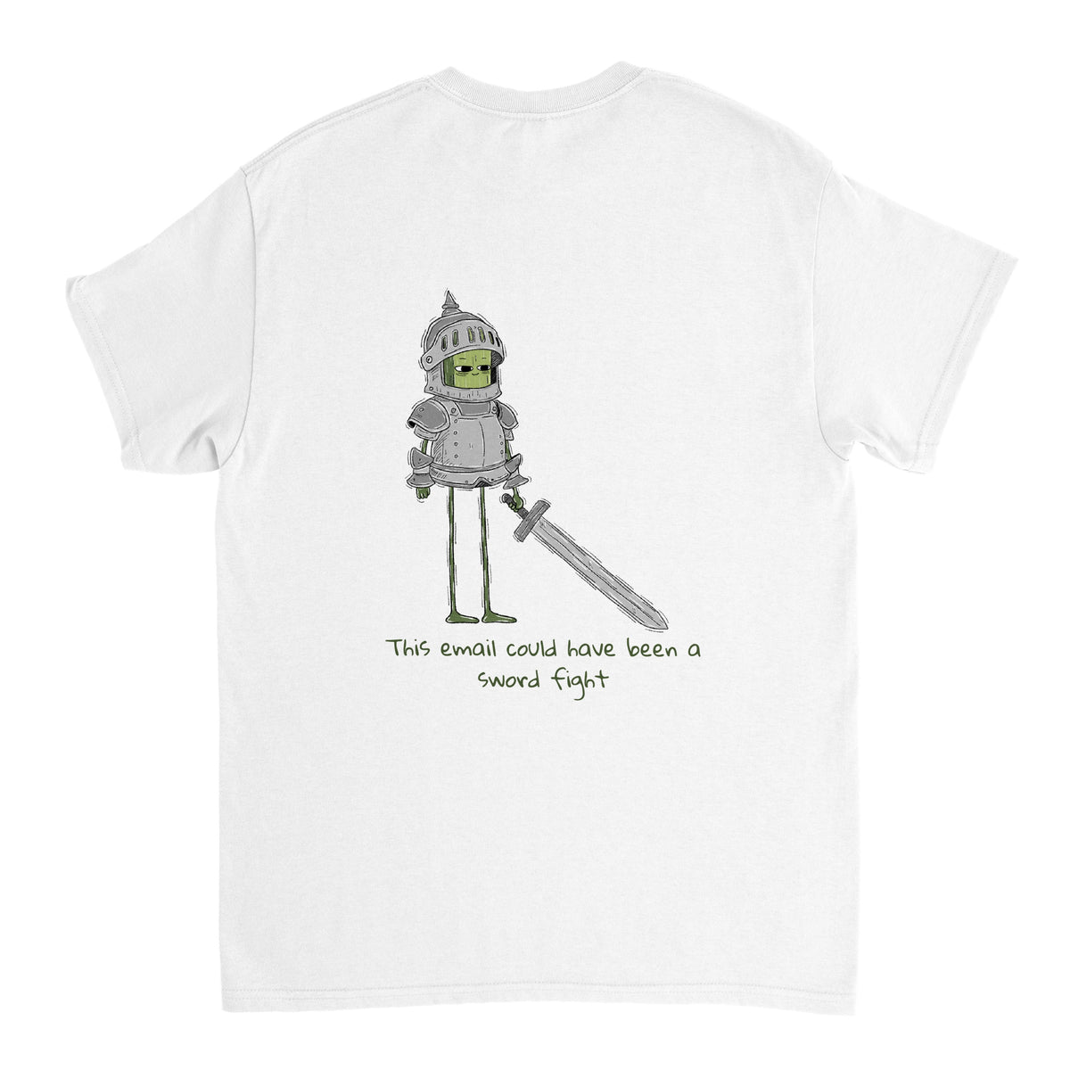 Sword Fight Unisex T-shirt (back design)